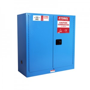 Tủ chứa dung môi gây ăn mòn 45 Gallon, cửa tự đóng